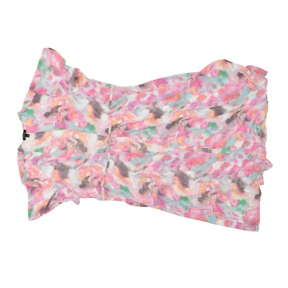Torrid Plus Size 3 Pink Watercolor Tie Front Chiffon Kimono Top Blouse Polyester - Picture 1 of 8